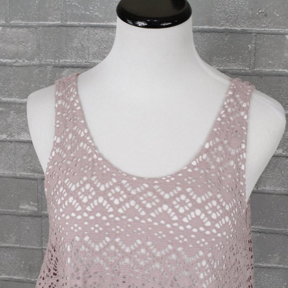 Anthropologue Deletta Purple Eyelet Tank Top - Picture 2 of 12